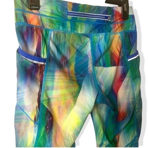 Athleta Tropea Dobby Be Knicker Women's Crop #228625 Pockets SMALL - Picture 4 of 8